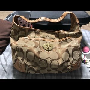 Brown coach bag